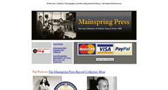 Desktop Screenshot of mainspringpress.com